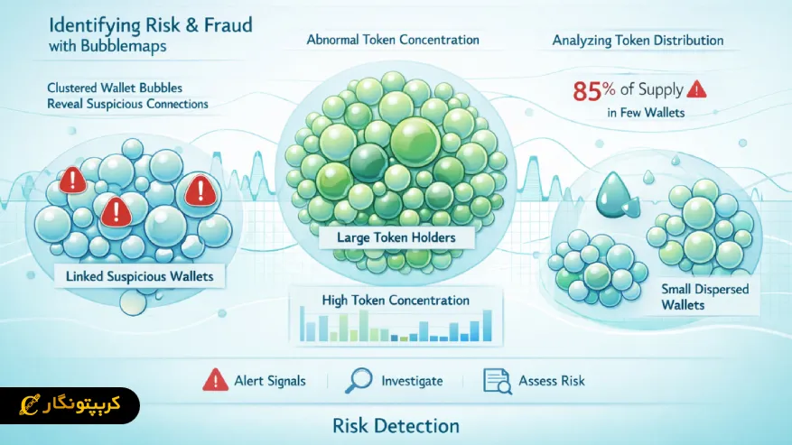 کاربرد Bubblemaps در شناسایی ریسک و کلاهبرداری