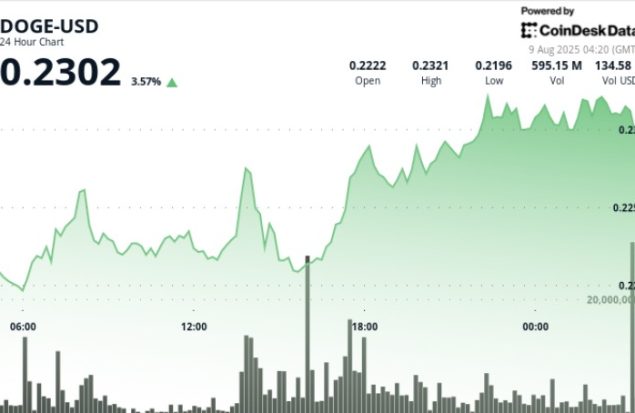 حمله نهنگ‌ها دوج‌کوین را به مرز انفجار رساند؛ آیا سد 0.23 دلار فرو می‌ریزد؟