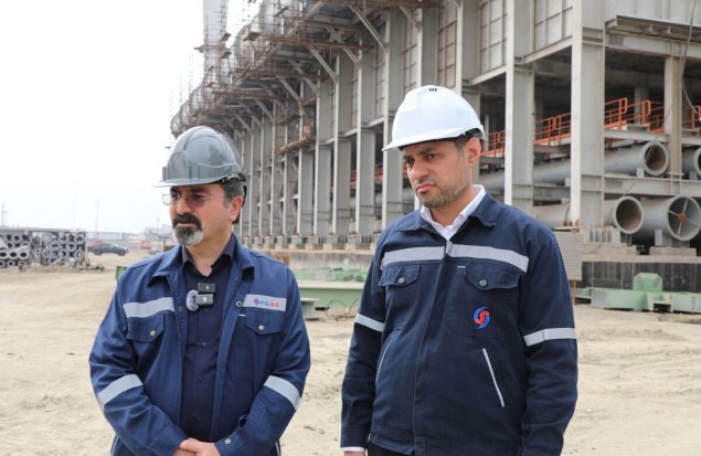 روند اجرای پروژه احیاء ۲ صبا فولاد خلیج فارس به خوبی پیش می رود