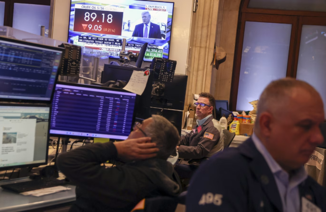 نوسان بازار‌ها بعد از سخنرانی ترامپ؛ امید معامله‌گران به پایان جنگ افزایش یافت